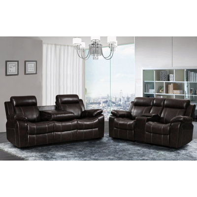 7688-2PC Living In Style Living Room Sets