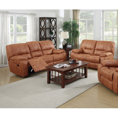 7418-2PC Living In Style Living Room Sets
