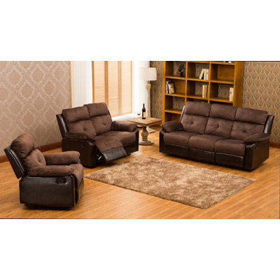 Red Barrel Studio RBRS8669 Tavistock 3 Piece Reclining Sofa Set