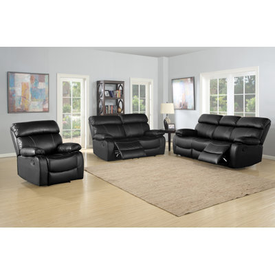 Red Barrel Studio RBRS8670 Birdsboro 3 Piece Reclining Living Room Sofa Set