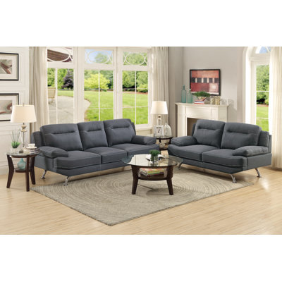 Infini Furnishings INF7929JB Sofa and Loveseat Set Upholstery