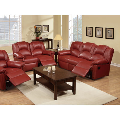 INF66776678JB Infini Furnishings Red Living Room Sets