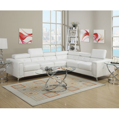 Infini Furnishings INF7250JB Sectional Upholstery