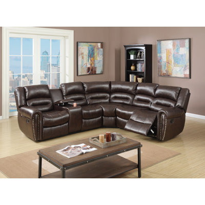 Infini Furnishings INF6743JB Sectional Upholstery