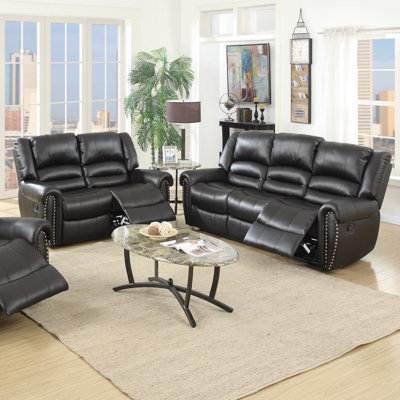 Red Barrel Studio RDBL7261 Ingaret Reclining Sofa and Loveseat Set Upholstery