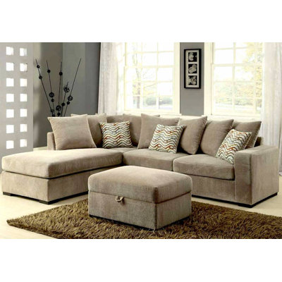 Infini Furnishings INF500044-84JB Reversible Chaise Sectional