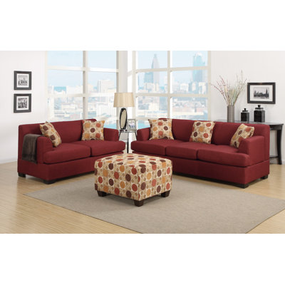 Infini Furnishings INF7962-3JB Sofa and Loveseat Set Upholstery