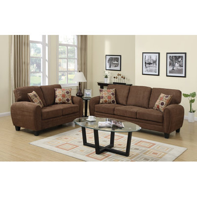 Infini Furnishings INF7539JB Sofa and Loveseat Set Upholstery