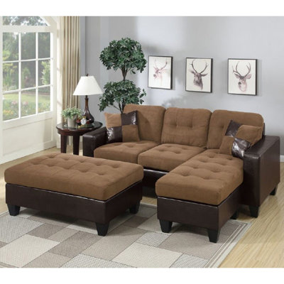 Infini Furnishings INF6929JB Sleeper Sectional Upholstery