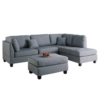 Infini Furnishings INF7606ZJB Chelsea Sectional
