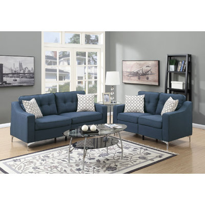 Ebern Designs EBDG1301 Fleek Sofa and Loveseat Set Upholstery