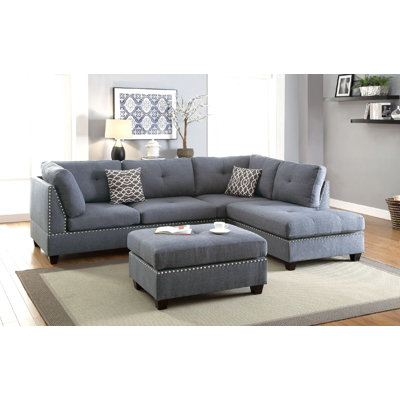Alcott Hill ALTH2250 Charlemont Reversible Sectional