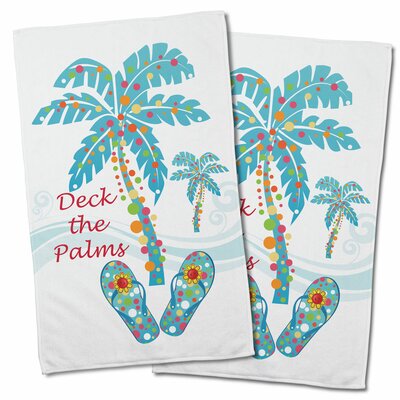 Holiday Deck the Palms Hand Towel