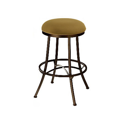 Charleston 26 inch Swivel Bar Stool Frame Finish: Sun Bronze, Upholstery: Ford Brown