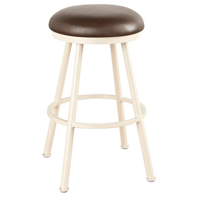 Arcadia 26 inch Swivel Bar Stool Frame Finish: Flintrock Gray, Upholstery: Ford Black