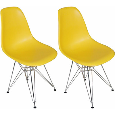 Paris Tower Side Chair Finish: Yellow