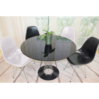 Twist 5 Piece Dining Set Finish: White