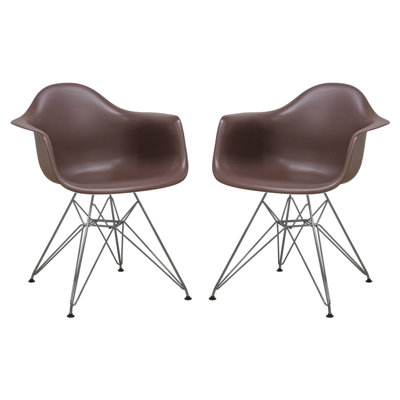 Paris Tower Arm Chair Finish: Chocolate
