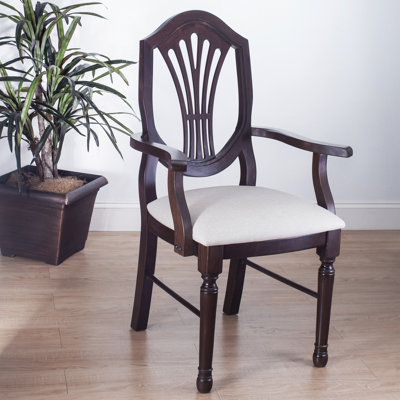 Elegant Arm Chair Finish Walnut