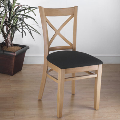 Side Chair Set of 2 Finish Natural