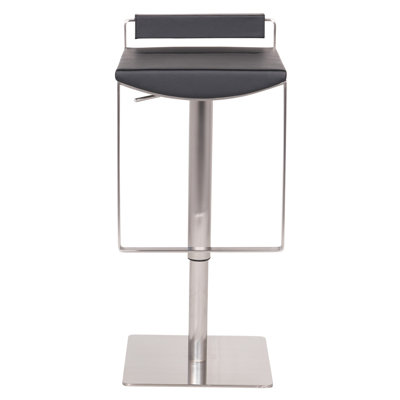 Bristol Hydraulic Adjustable Height Bar Stool Upholstery: Black