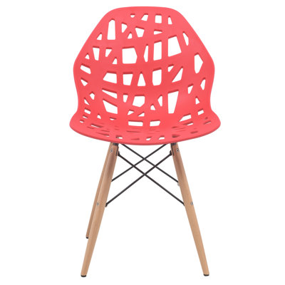 Akron Side Chair Finish: Red