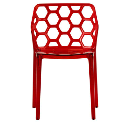Dynamic Side Chair Finish: Transparent Red