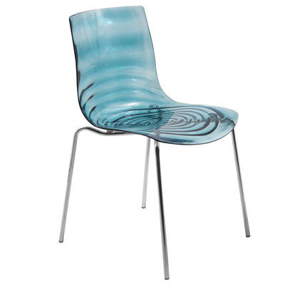 Astor Side Chair Finish: Transparent Blue