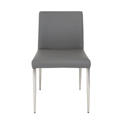 Alyson Side Chair (Set of 2) Upholstery: Dark Gray