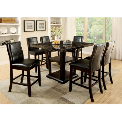 Leo Minor 7 Piece Counter Height Pub Set
