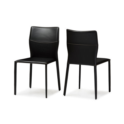 Aichele Side Chair Upholstery: Black