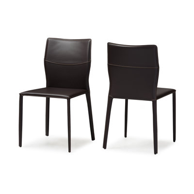Aichele Side Chair Upholstery: Dark Brown