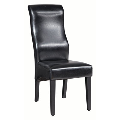 Euclid Side Chair Upholstery: Black