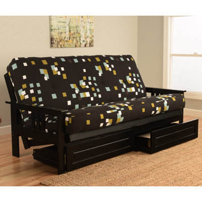 Latitude Run LATT5084 Hardwick Modern Blocks Futon and Mattress