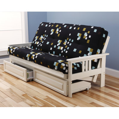 Latitude Run LATT5087 Hardwick Modern Blocks Futon and Mattress