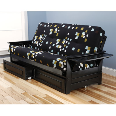 Latitude Run LATT5090 Harwich Modern Blocks Futon and Mattress Frame Finish