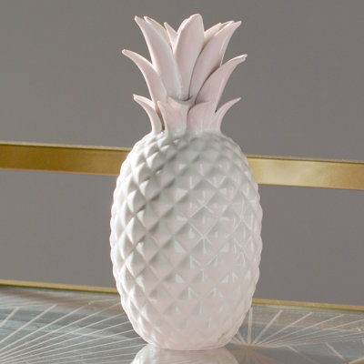 Mercury Row Modern Contemporary Ceramic Pineapple Figurine