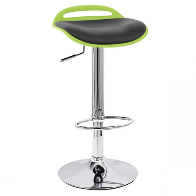 Beckham Adjustable Height Swivel Bar Stool Upholstery: Lime