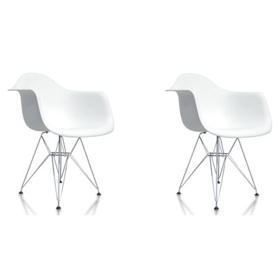 Arm Chair Finish: White