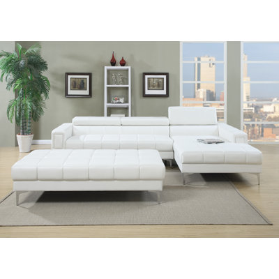 A&J Homes Studio 73WF6A4J-WH Celine Sectional