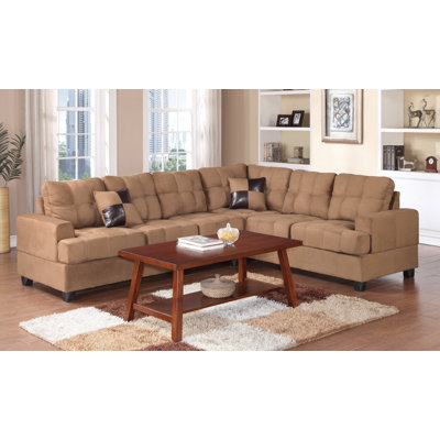 A&J Homes Studio 76WF2A8J-SD Terry Reversible Chaise Sectional