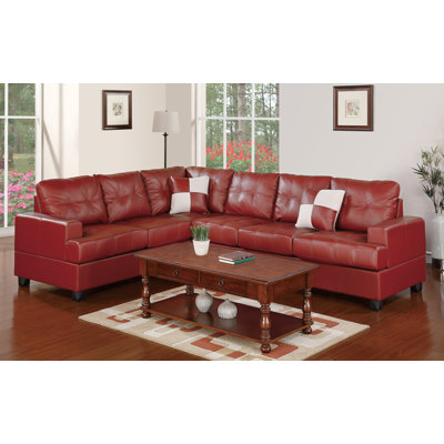 76WF4A2J-RED A&J Homes Studio Sectionals