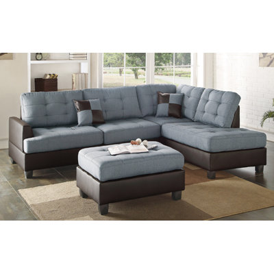A&J Homes Studio F6WF8A5J8GY Smart Sleeper Sectional Finish