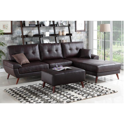 A&J Homes Studio F6W8A6J6BRO Batson Modular Sectional Upholstery