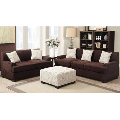 A&J Homes Studio ZD-7WF9A8JXSET Janine 8 Piece Living Room Set