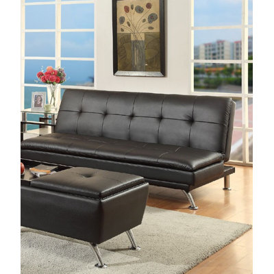 A&J Homes Studio ZD-7WF8A3J8BLK Serrano Adjustable Sleeper Sofa