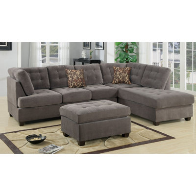 A&J Homes Studio ZD-7WF1A3J9CHA Antonio Reversible Sectional Upholstery
