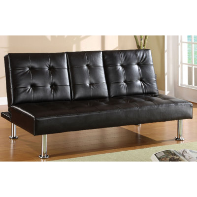A&J Homes Studio ZD-2WF6A6J6BLK Orinda Convertible Sofa
