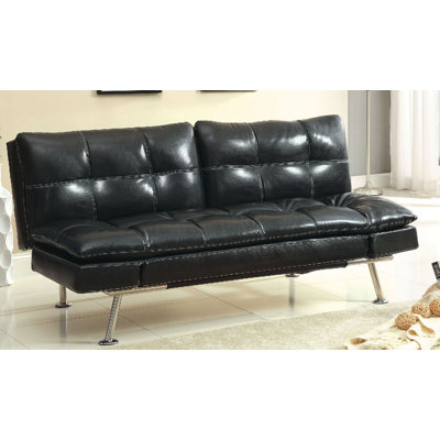 A&J Homes Studio ZD-2WF6A6J7BLK Benik Convertible Sofa