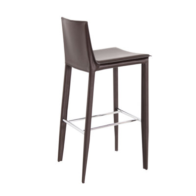 29 inch Bar Stool Upholstery: Brown